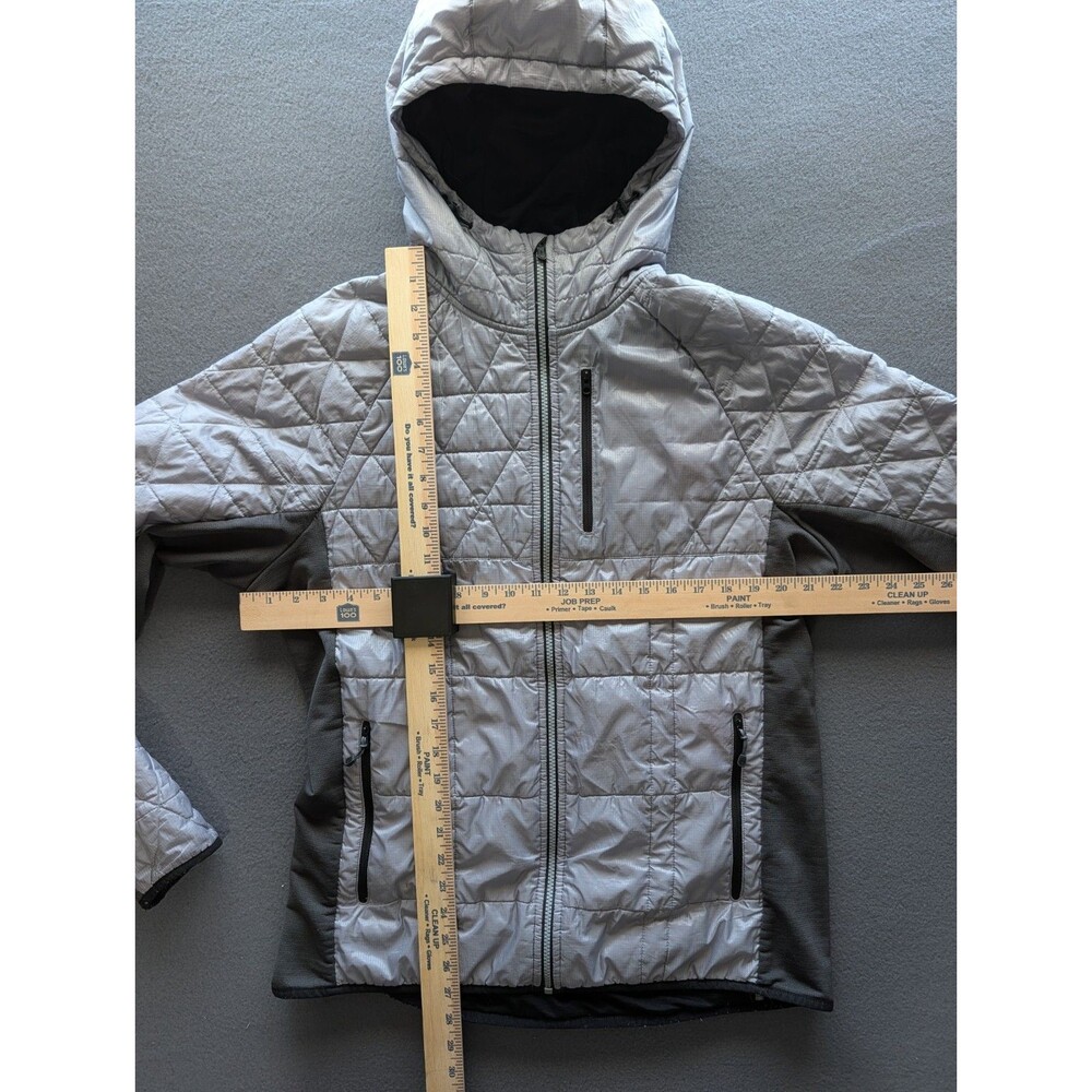 Smartwool Women’s XL Gray Merino Wool Insulated Hooded Full Zip Jacket - Picture 7 of 11